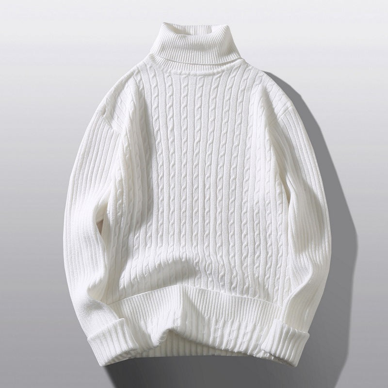 Men's Turtleneck Twist Shape Bottoming Sweater