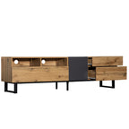Modern TV Stand For 80'' TV, Double Storage, Media Console, Entertainment Center