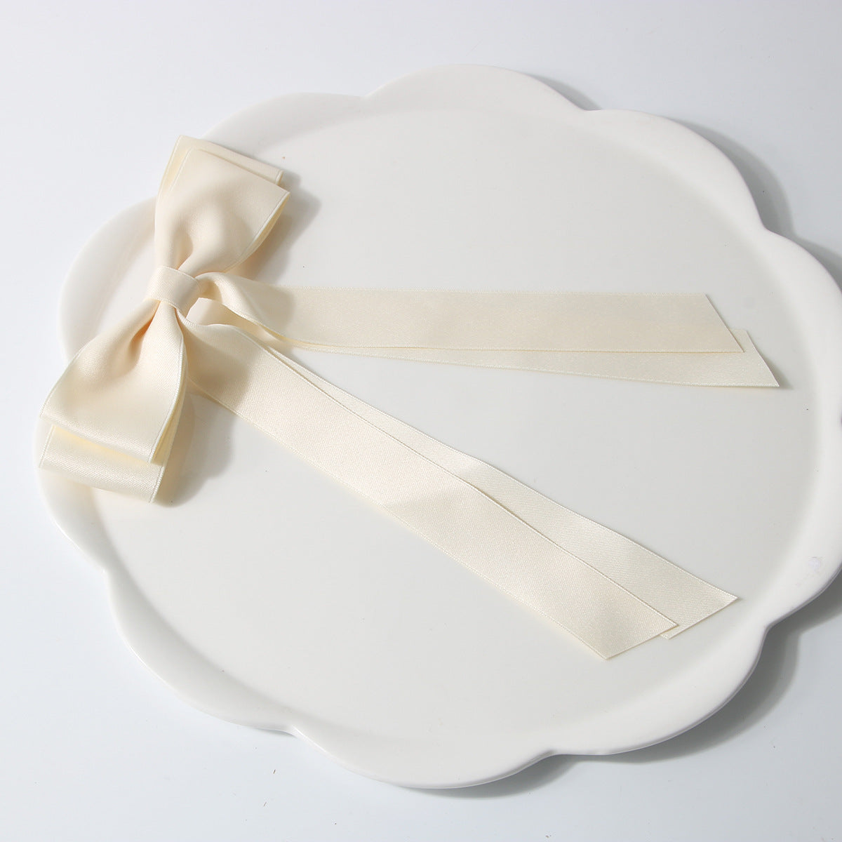 Bow Spring Clip Hairpin Sweet Double Large Ribbon Hairpin Long Ribbon Hair Accessories