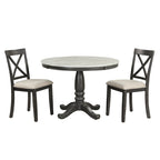 Orisfur. 5 Pieces Dining Table And Chairs Set For 4 Persons, Kitchen Room Solid Wood Table With 4 Chairs