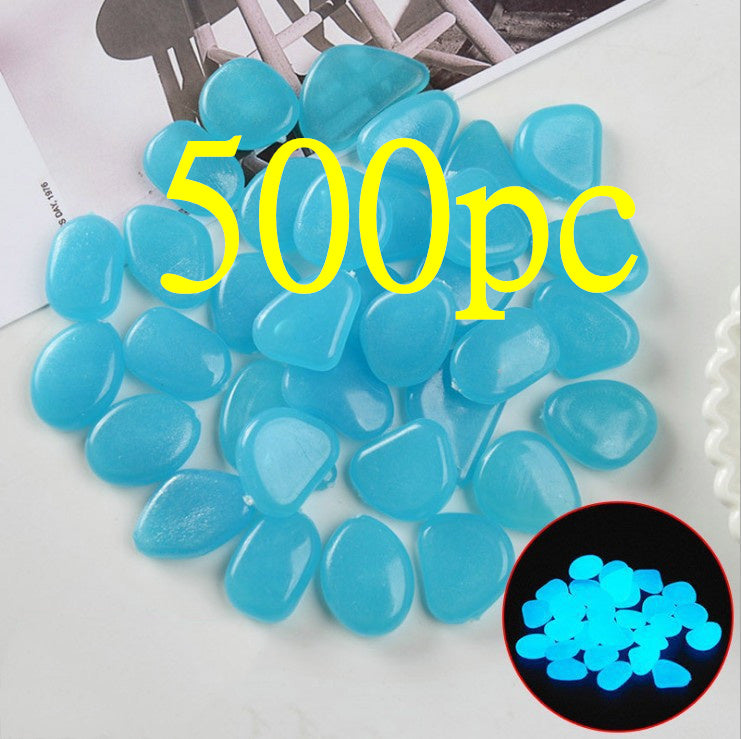 Luminous Stones Fluorescent Aquarium Pebbles Fish Tank Garden Luminous Stones