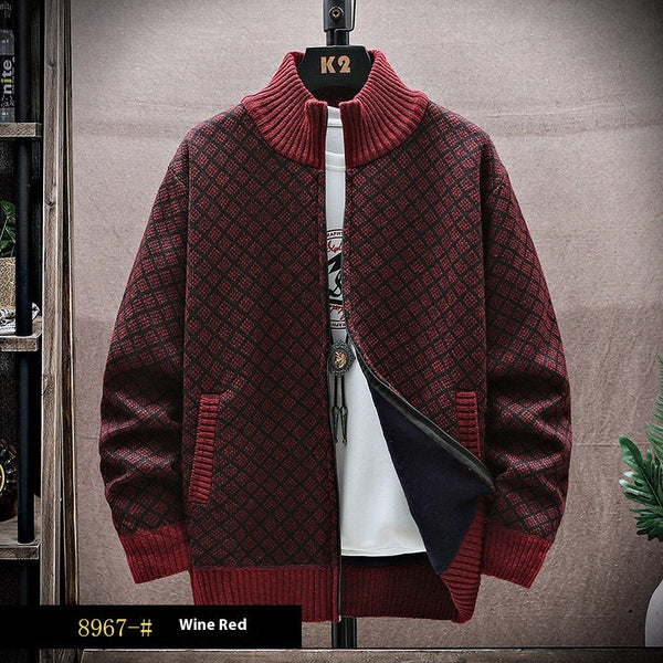 Men's Casual Zipper Sweater coat