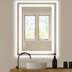 Anti-fog LED Bathroom Mirror With Dual Light Source And Three Lighting Modes