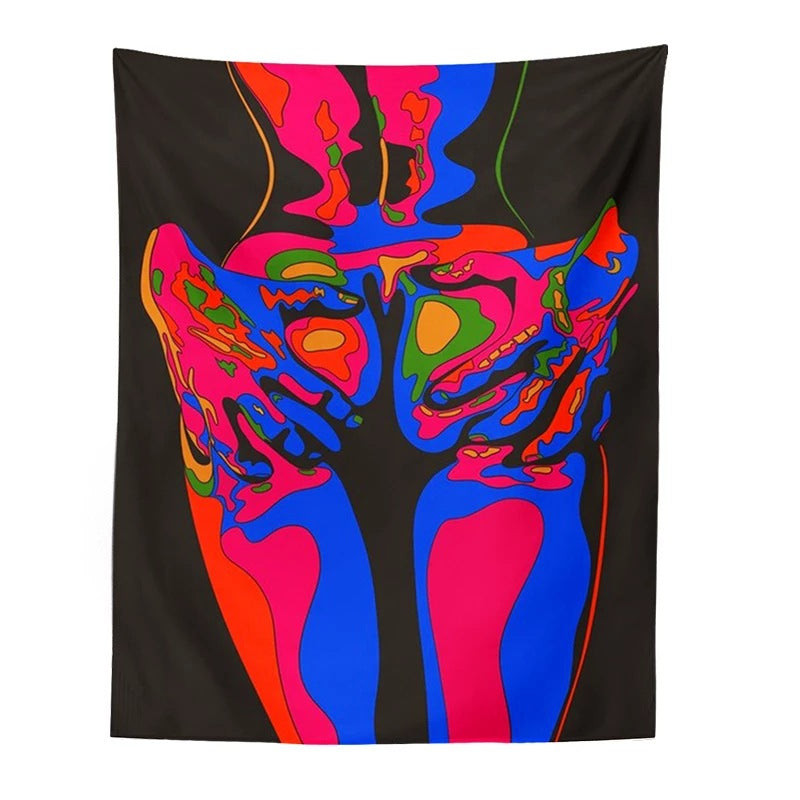 Rock Style Tapestry Fantasy Color Tapestry Hanging Cloth