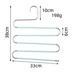 Magic non-slip s-type home pants rack