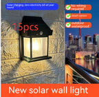 Outdoor Solar  Waterproof Tungsten Induction Garden Wall Lamp