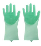 Silicone Heat-resistant Cleaning Brush Scrubbing Gloves