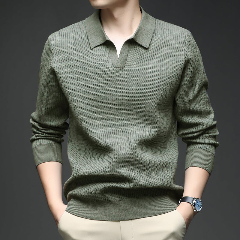 Men's Autumn Simple Casual All-match Loose Inner Wear Bottoming Sweater
