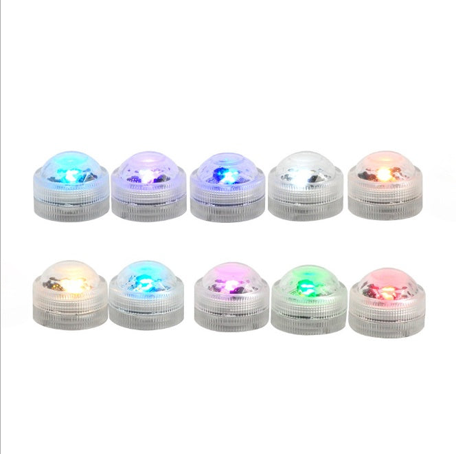 Remote control diving light 3CM diamond twist full color red green blue white warm white waterproof LED light