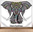 3D Mural Elephant Tapestry Wall Hanging Bohemian Hippie Bedroom Background Cloth Printing Home Decor