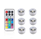 Remote control diving light 3CM diamond twist full color red green blue white warm white waterproof LED light