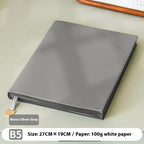 Litchi Pattern Soft Leather Covered Notebook