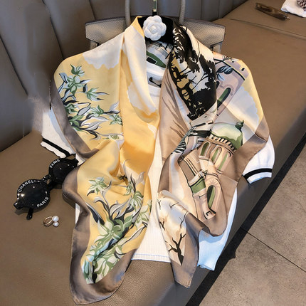 Women's New Geometric Square Scarves