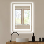 Anti-fog LED Bathroom Mirror With Dual Light Source And Three Lighting Modes