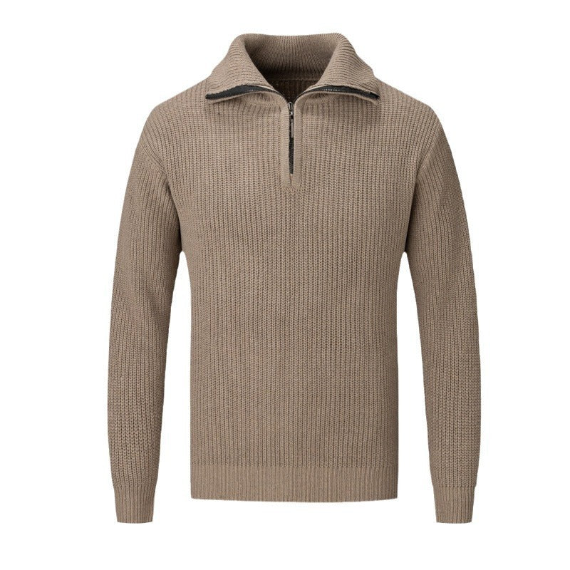 Men's Autumn And Winter Loose High-grade Solid Color sweater