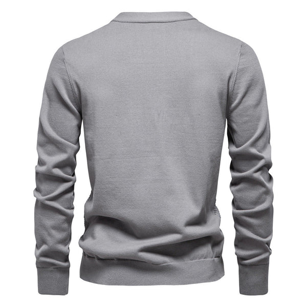Men's V-neck European And American Coat Cardigan Slim Fit Sweater