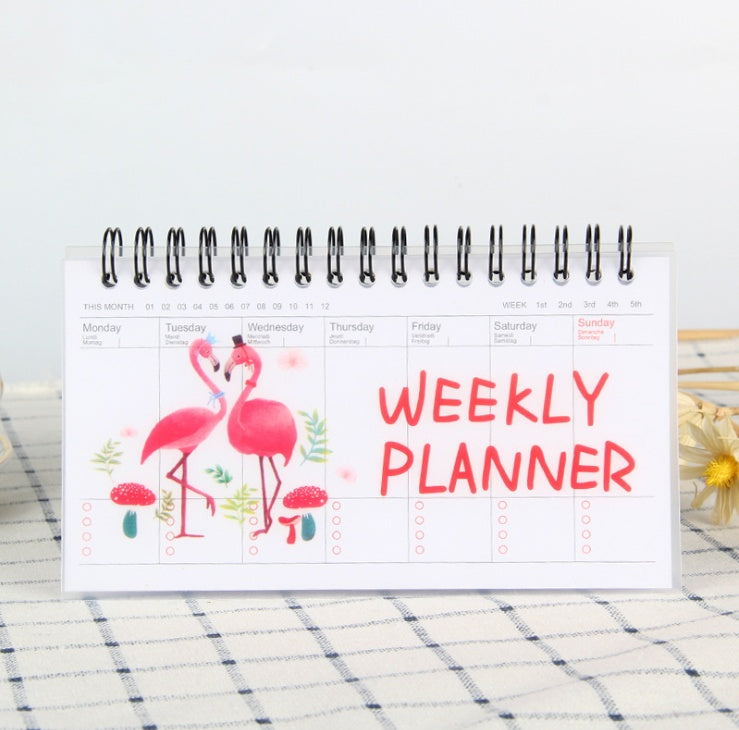 Cartoon tearable week planner