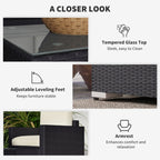 Pieces Patio Furniture Set