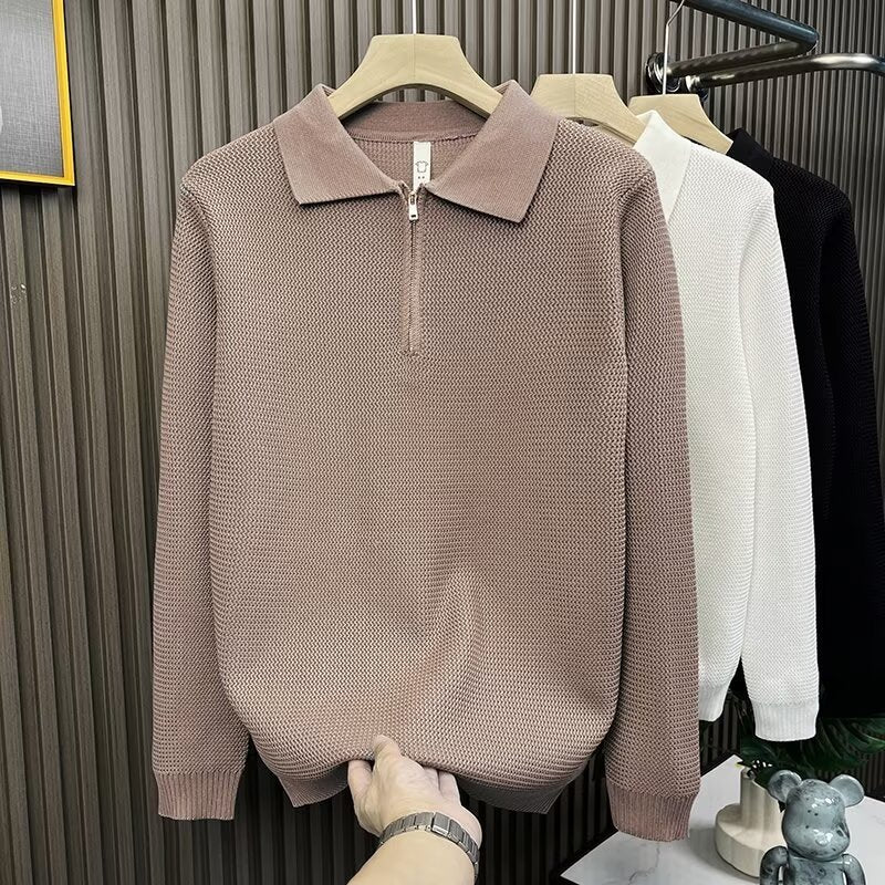 Autumn And Winter High-grade Half Zipper Sweater