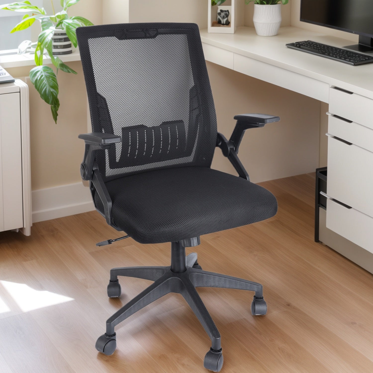 Ergonomic Office Chair Computer Desk Chair Comfy With Adjustable Lumbar Support