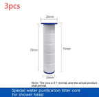 The Third Gear Adjustable Strong Supercharged Shower Head Household Bath Shower Hose Shower Head