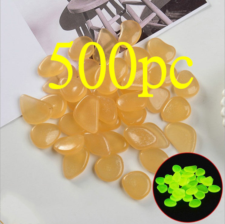 Luminous Stones Fluorescent Aquarium Pebbles Fish Tank Garden Luminous Stones