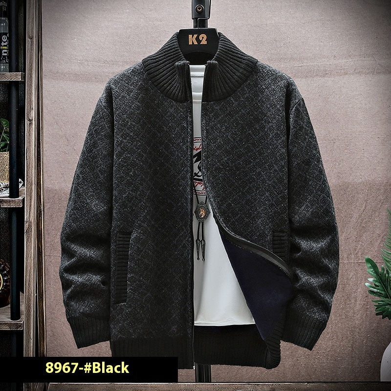 Men's Casual Zipper Sweater coat