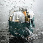 Makeup Organizer,Skincare Organizer With 2 Drawers And Transparent Cover,Cosmetic Display Case For Vanity Organizer And Bathroom Countertop Storage