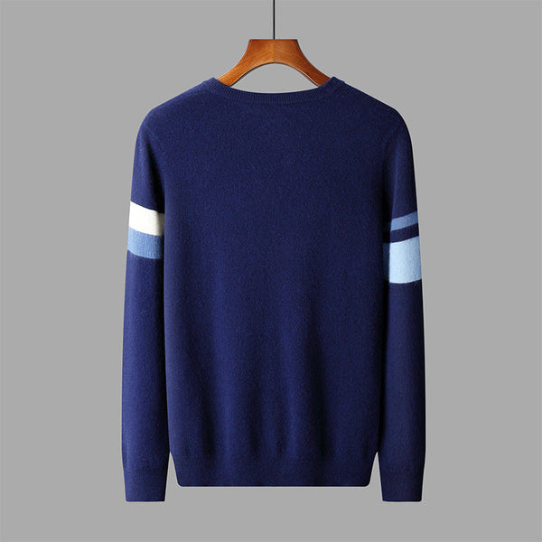 Round Neck Woolen Sweater Men