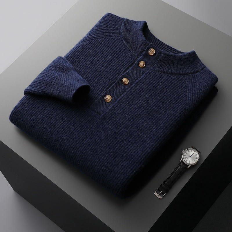 Cardigan Collar Knitted Loose Casual Oversized Knit Wool Sweater