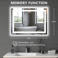Anti-fog LED Bathroom Mirror With Dual Light Source And Three Lighting Modes
