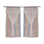 Nordic Simple Hollow Star Princess Wind Bedroom Blackout Curtains