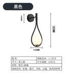 Nordic Bedroom Bedside Led Wall Lamp Golden Personality Home Lighting