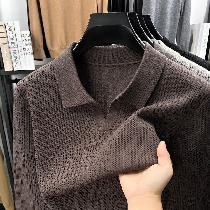 Men's Autumn Simple Casual All-match Loose Inner Wear Bottoming Sweater