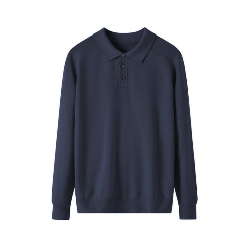 Men's Long-sleeved Sweater Lapel Comfortable All-match sweater