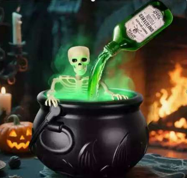 Halloween Black Wizard Bowl Magic Float Bottle And Diffuser Indoor Home Bar Magic Party Horror Ghost Props Halloween Decoration
