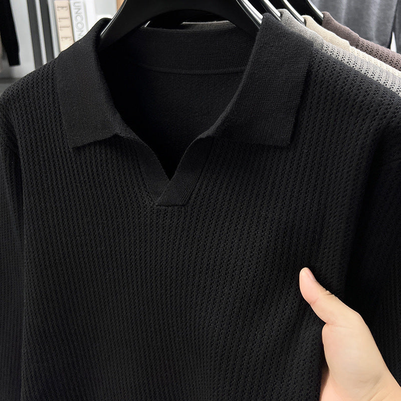 Men's Autumn Simple Casual All-match Loose Inner Wear Bottoming Sweater