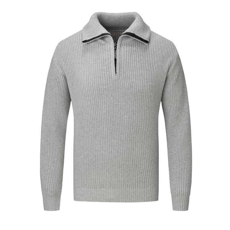 Men's Autumn And Winter Loose High-grade Solid Color sweater