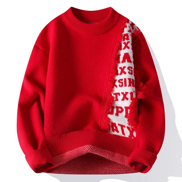 Knitted Pullover Men's Long Sleeve sweater