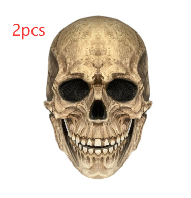 Halloween Movable Mouth Skull Mask Helmet Mouth Movable Skull Full Head Skull Mask