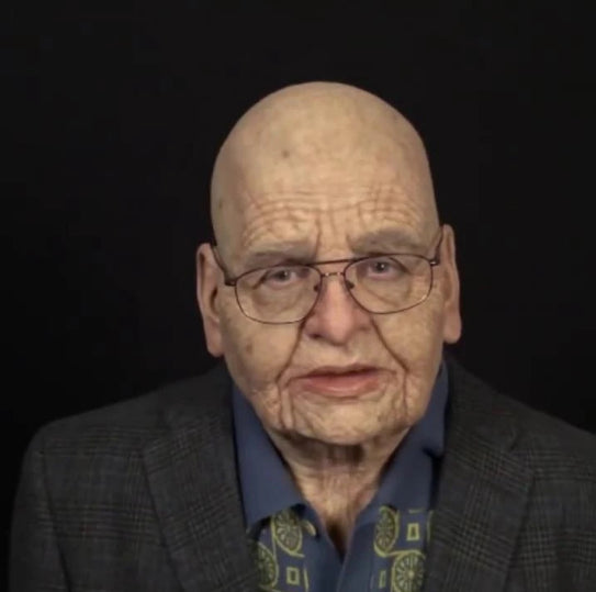 Old man mask white hair white beard headgear halloween