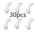 Plastic Closet Stack Hanger Rack Multi-function Wardrobe Space-saving Hanger Hook Coat Hook Bedroom Storage Wardrobe Organizer