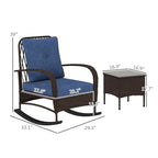 Rattan Chaise Lounge Chair, Wicker Patio Furniture Set