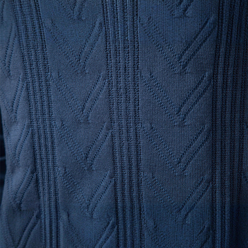Knitted Pullover Men's Jacquard V-neck Sweater