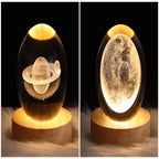 LED Night Light Galaxy Crystal Ball Table Lamp 3D Planet Moon Lamp Bedroom Home Decor For Kids Party Children Birthday Gifts