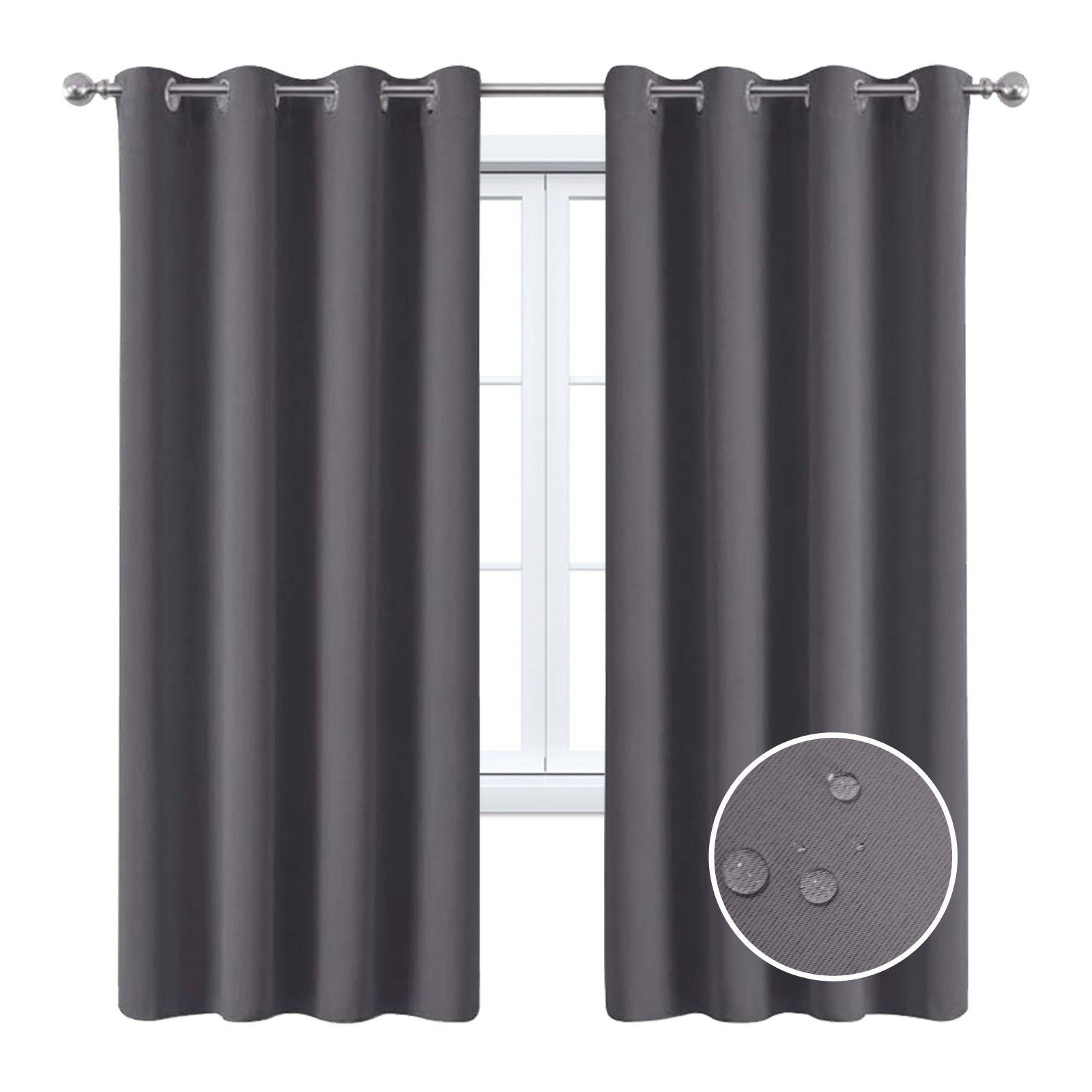 Full Blackout Hot Sale Curtain With Black Lining On The Back