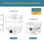 Multi-layer Dish Cover Heat Preservation Kitchen Cover Dining Table Leftover Storage Box Transparent Stack Cooking Hood Steamer