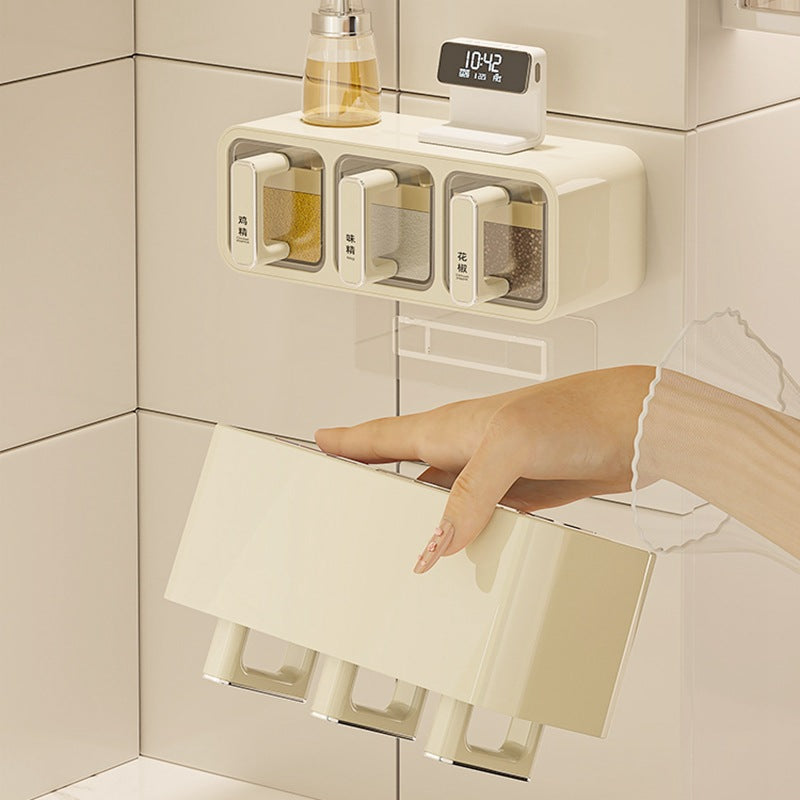 Household Kitchen Wall Hanging Decoration Type Condiment Storage Box