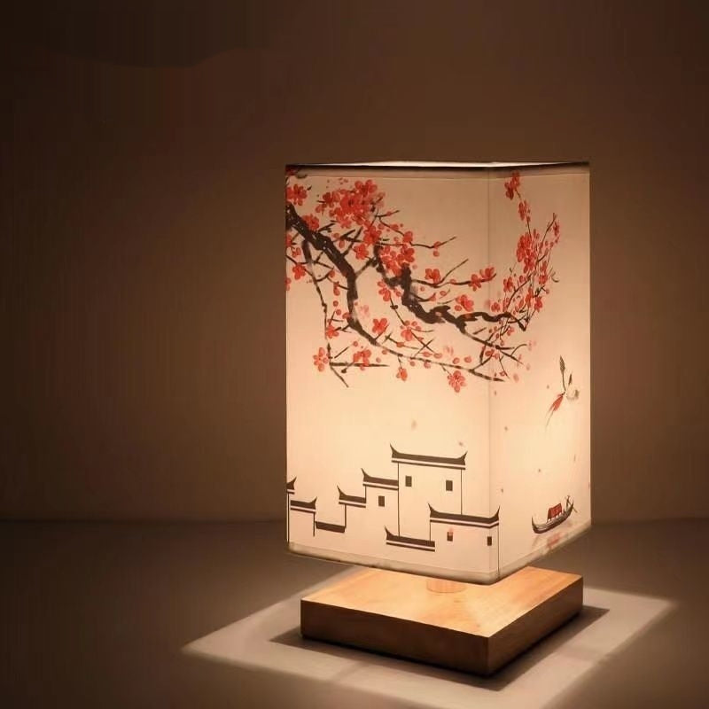 New Chinese Retro Style Bedside Night Light Warm