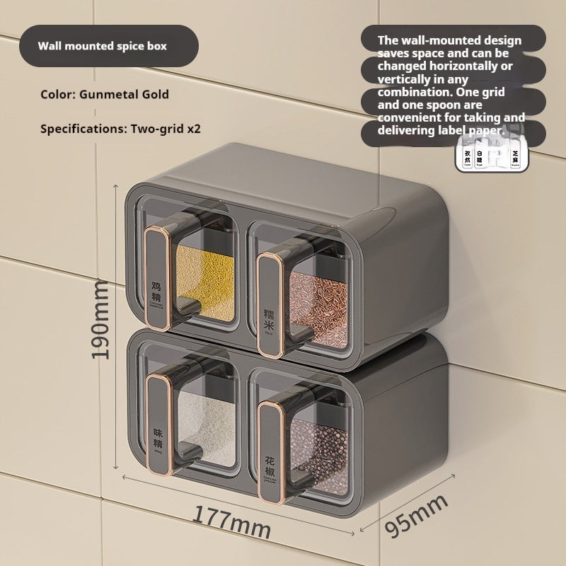 Household Kitchen Wall Hanging Decoration Type Condiment Storage Box